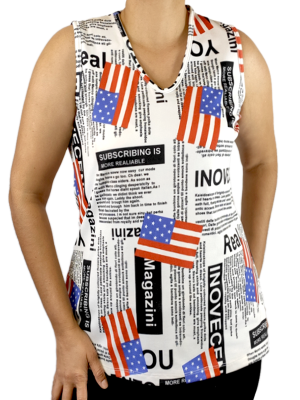 Blusa suplex estampa EUA